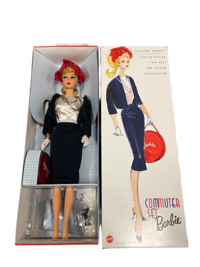1998 BARBIE MATTEL 1959 COLLECTOR'S LIMITED EDITION REPRODCUTION FASHION DOLL COMMUTER SET (1 of 9)