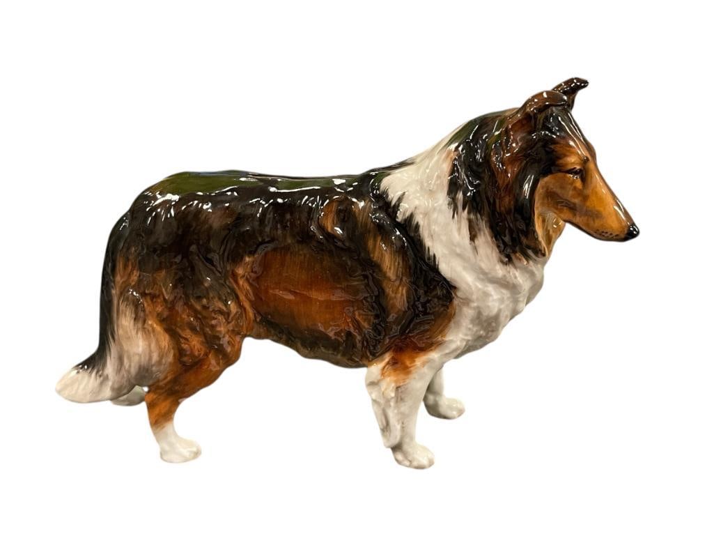 VINTAGE ROYAL DOULTON COLLIE DOG PORCELAIN FIGURINE HN 1058 (1 of 11)