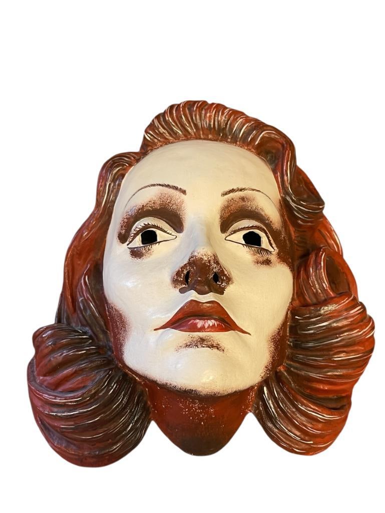 MARLENE DIETRICH PAPIER-MACHE VENETIAN CARNIVAL MASK BY GUERRINO LOVATO OF MONDONOVO MASCHERE MALO (1 of 10)