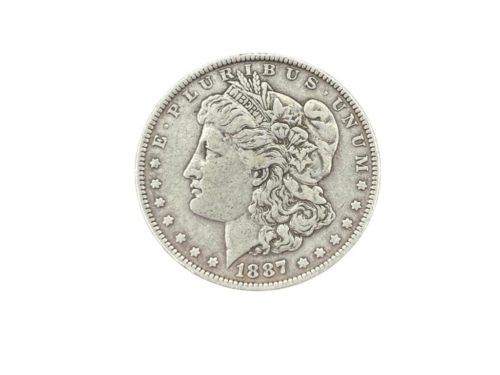 1887 U.S. MORGAN SILVER DOLLAR (1 of 7)