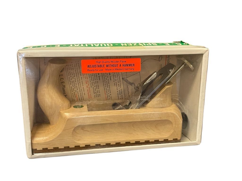 VINTAGE E.C. EMMERICH ECE PRIMUS WOOD BLOCK HAND PLANE NO. 703P 48MM (1 of 6)