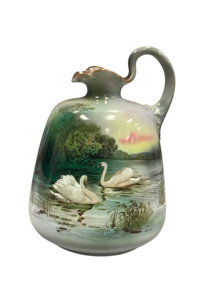 ANTIQUE ROYAL BAYREUTH HAND PAINTED PORCELAIN SMALL PITCHER MADE IN AUSTRIA (1 of 6)