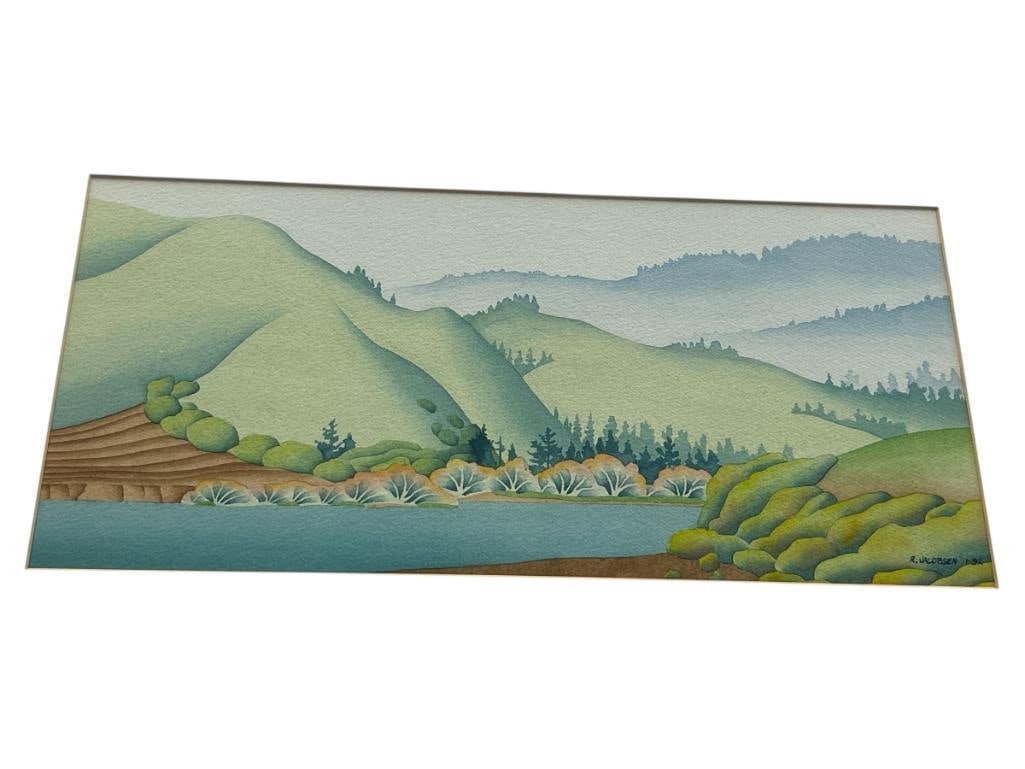 RAY JACOBSEN ORIGINAL WATERCOLOR PAINTING OF CALIFORNIA LANDSCAPE (1 of 16)