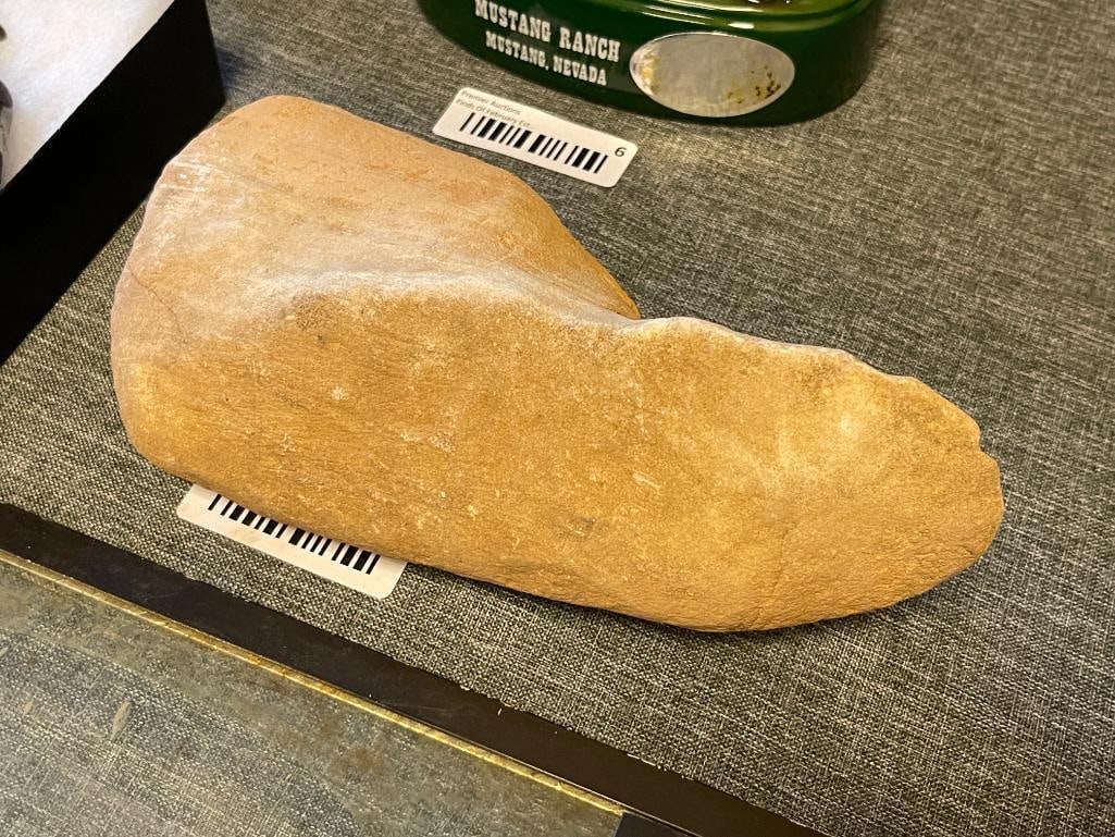 PRE-HISTORIC NATIVE AMERICAN ARTIFACT MOCCASSIN PRIMITIVE SHOE MOLD - 5