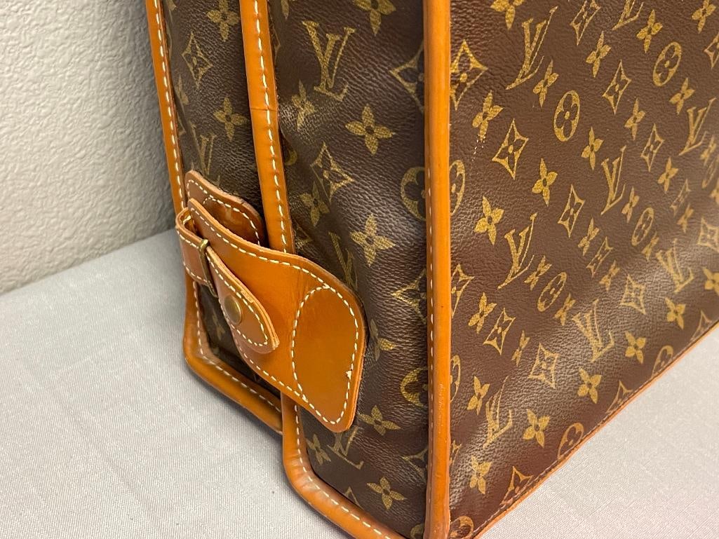 VINTAGE LOUIS VUITTON TRAVEL GARMENT BAG CIRCA 1980'S SIGNATURE MONOGRAM CANVAS DESIGN - 5