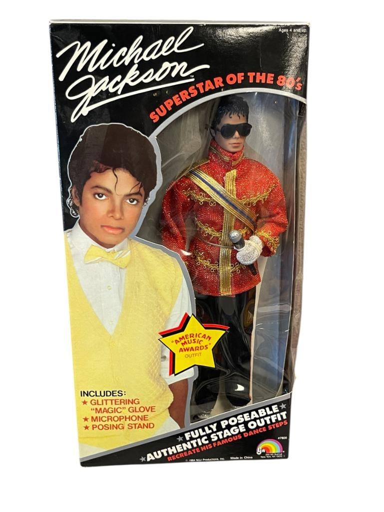 1984 LJN MICHAEL JACKSON POSEABLE DOLL IN AMERICAN MUSIC AWARDS OUTFIT (1 of 8)