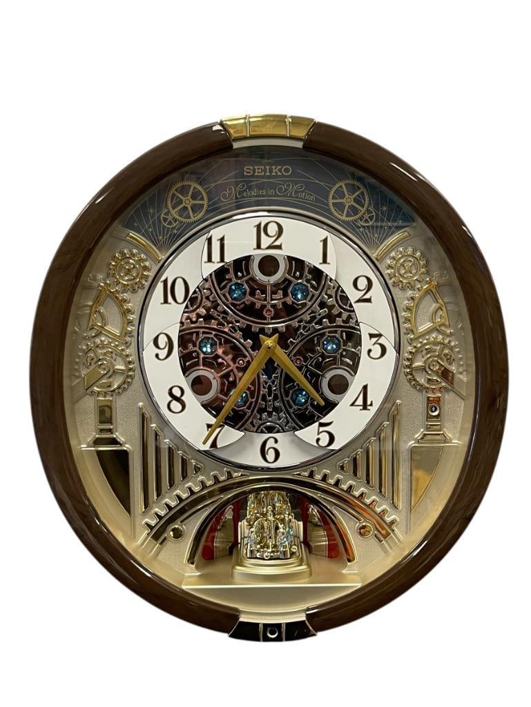 SEIKO MELODIES IN MOTION BATTERY POWERED WALL CLOCK DECORATED WITH SWAROVSKI CRYSTALS (1 of 6)