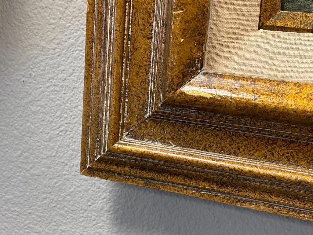 MID-20TH CENTURY ORIGINAL ACRYLIC ON CANVAS IMPRESSIONIST MEDITERRANEAN LANDSCAPE - 6