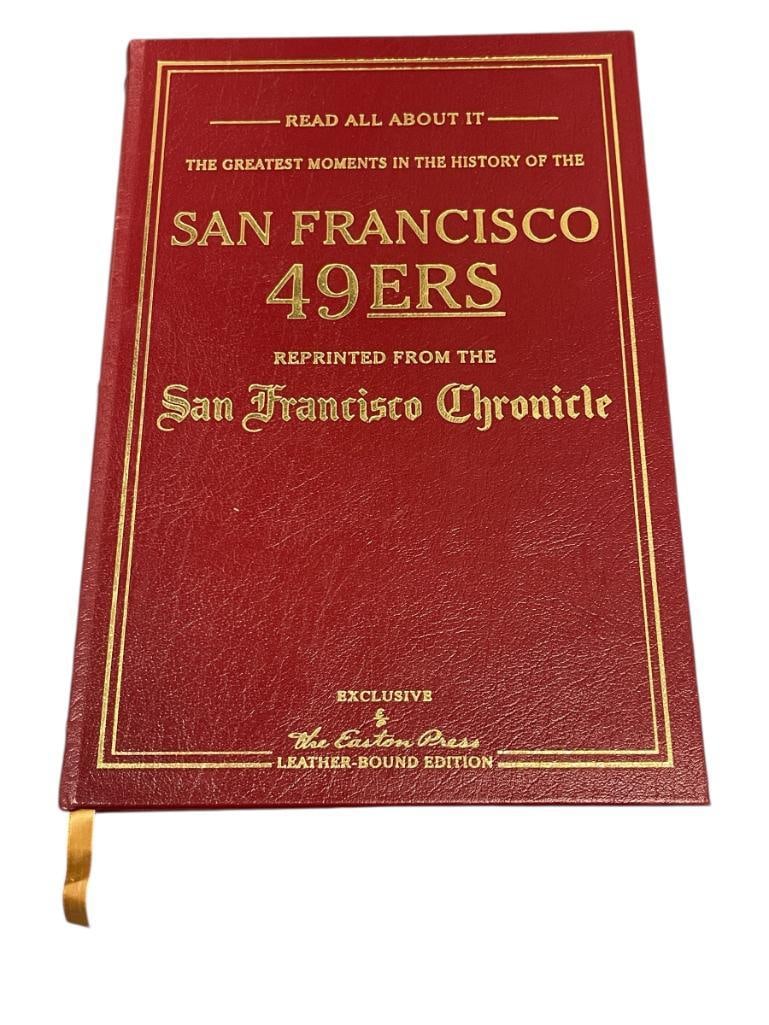 2007 THE EASTON PRESS EXCLUSIVE SAN FRANCISCO 49ERS SANFRANCISCO CHRONICLE LEATHER BOUND BOOK (1 of 8)
