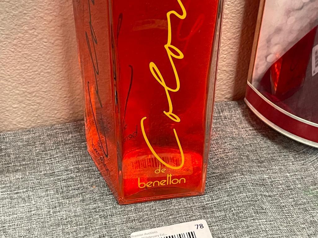 DEPARTMENT STORE PERFUME / PARFUME FACTICE COLORS DE BENETTON LARGE DISPLAY FRAGRANCE BOTTLE - 3