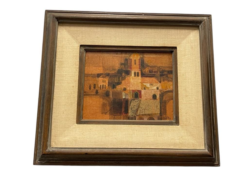 MARTIN TOBIAS RIVERSIDE, CA ARTIST ORIGINAL OIL ON BOARD (1 of 8)