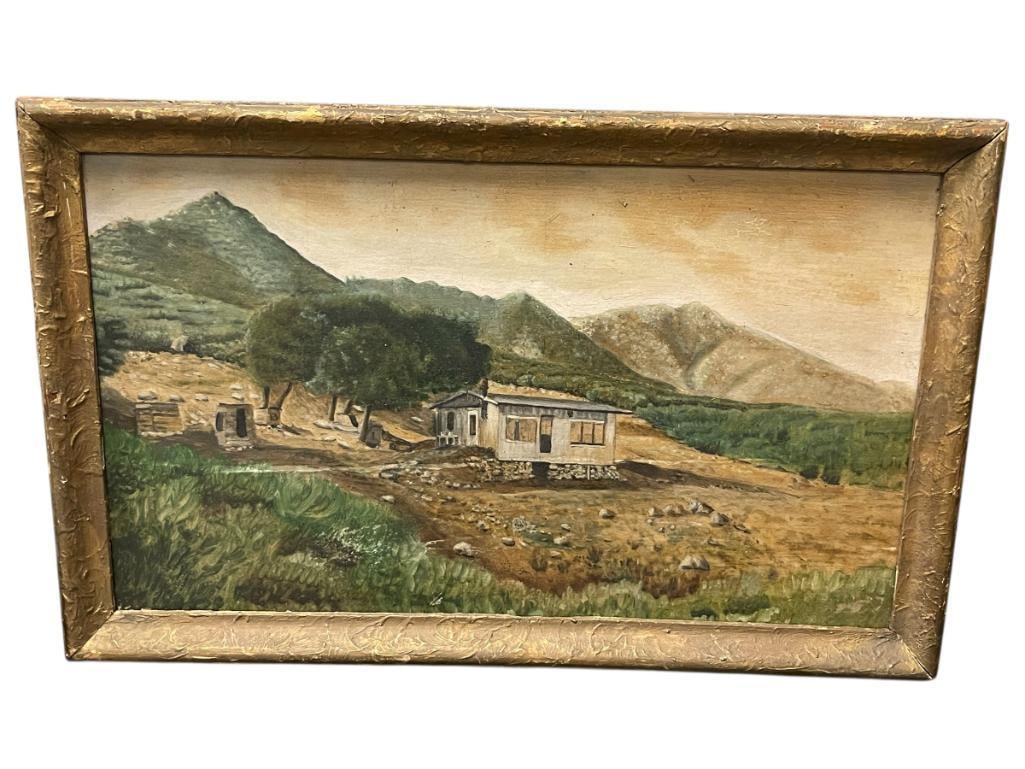 EARLY 20TH CENTURY ORIGINAL WATERCOLOR ON BOARD (1 of 7)