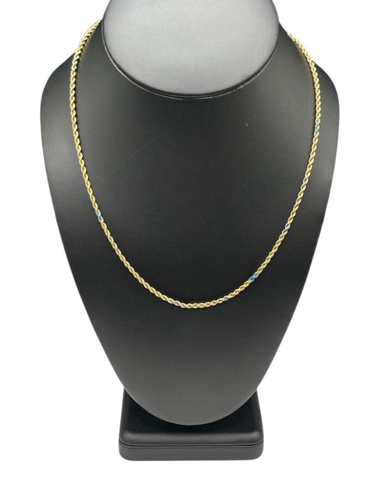 10K YELLOW GOLD ROPE CHIAIN NECKLACE (1 of 4)