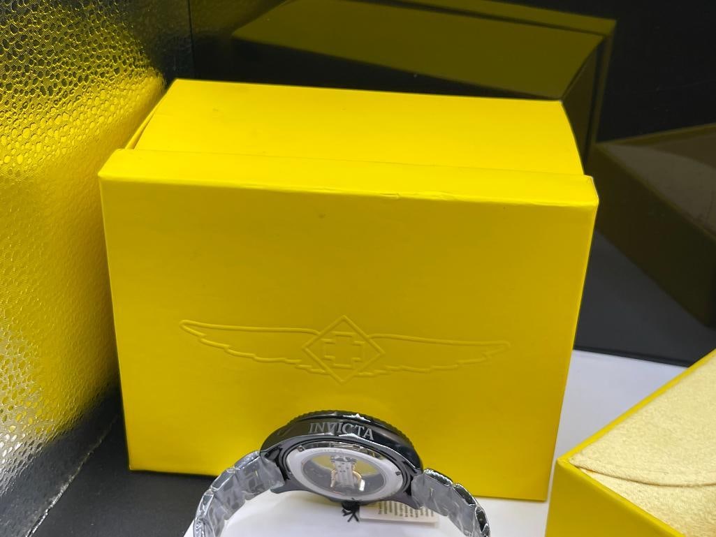 NEW MEN'S INVICTA PRO DIVER MECHANICAL WRISTWATCH FEATURING UNIQUE SKELETON DESIGN DIAL - 11