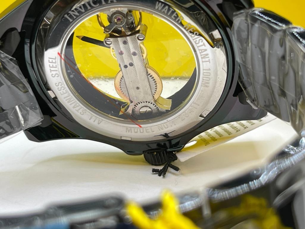 NEW MEN'S INVICTA PRO DIVER MECHANICAL WRISTWATCH FEATURING UNIQUE SKELETON DESIGN DIAL - 8