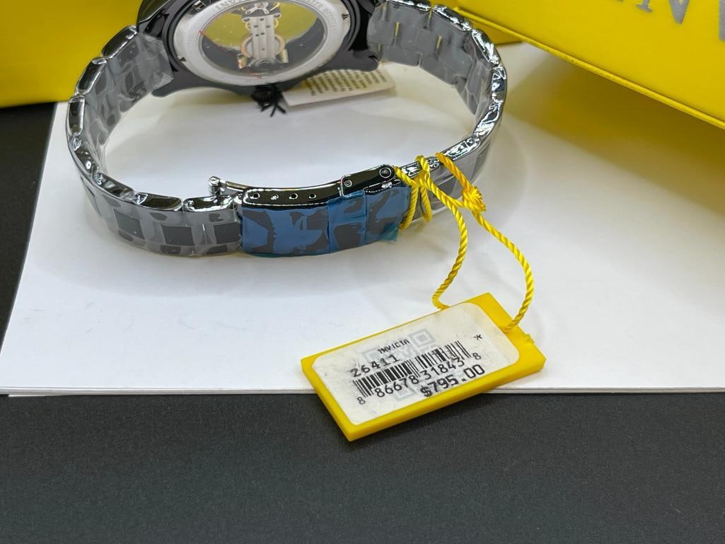 NEW MEN'S INVICTA PRO DIVER MECHANICAL WRISTWATCH FEATURING UNIQUE SKELETON DESIGN DIAL - 9