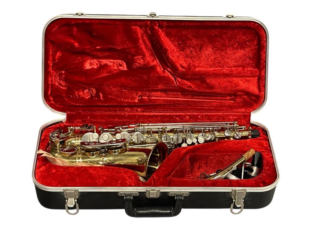 LAFAYETTE SAXO-ALTO SAXOPHONE BRASS MUSICAL INSTRUMENT SERIAL NO. 22302 (1 of 9)