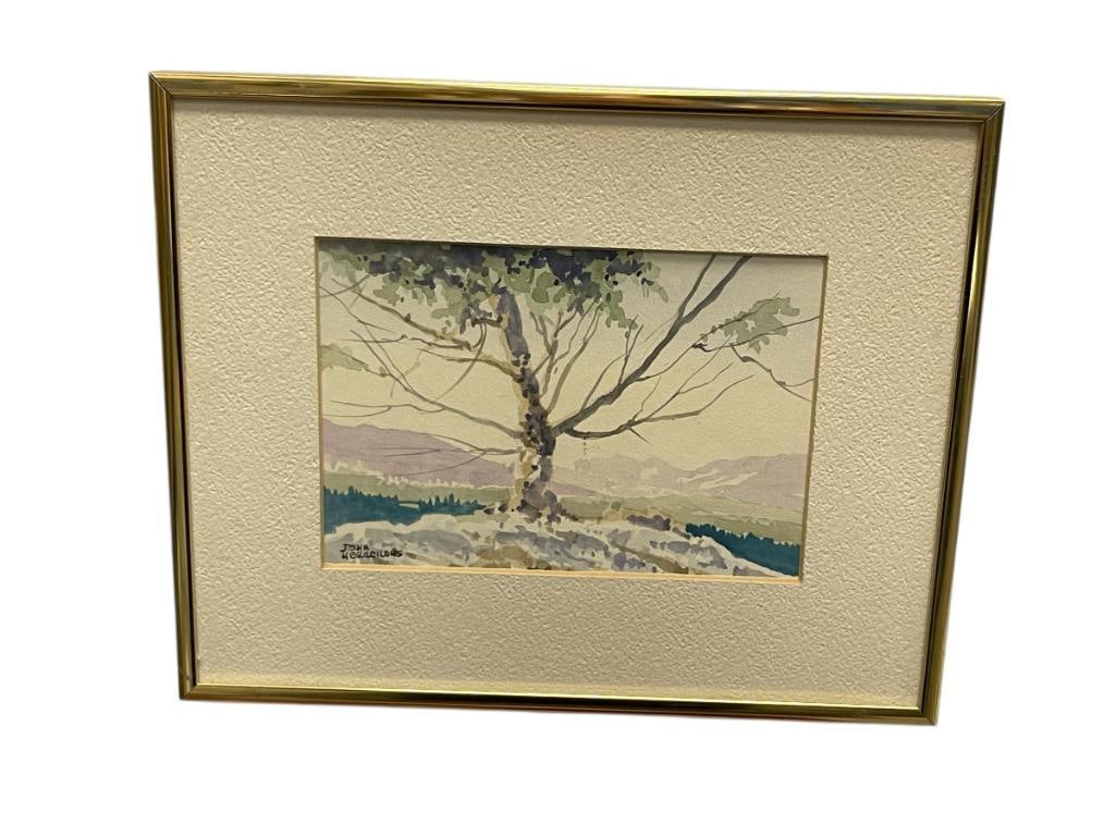 JOHN HERREILERS CANADA ARTIST ORIGINAL WATERCOLOR ON PAPER MINIATURE PAINTINGS (1 of 5)