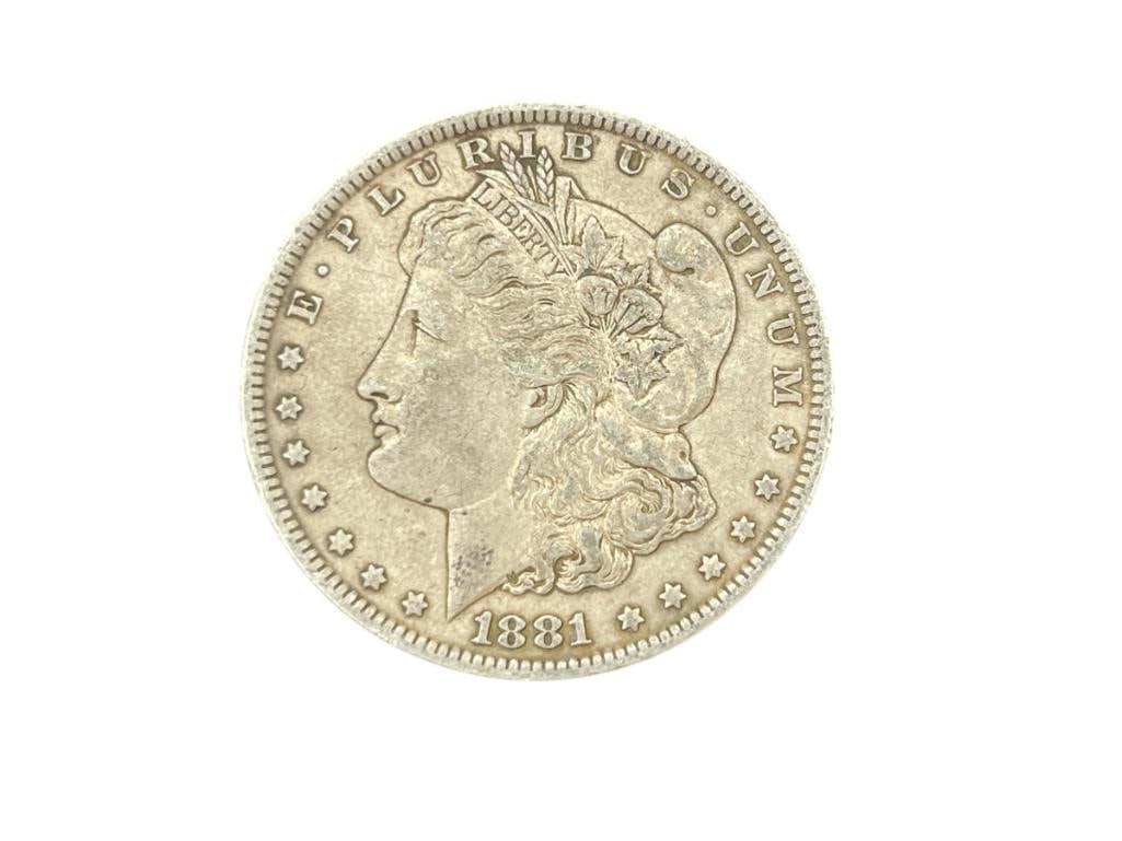 1881-O U.S. MORGAN SILVER DOLLAR (1 of 6)