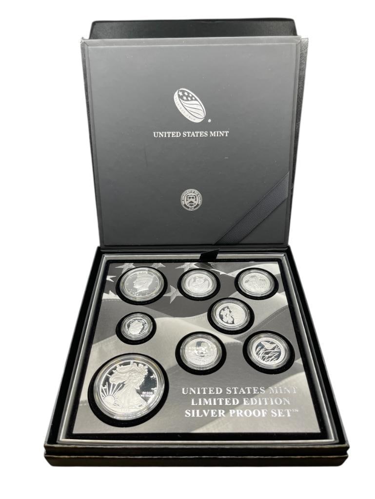 2020 U.S. MINT LIMITED EDITION SILVER PROOF SET FEATURING EIGHT .999 FINE SILVER COINS (1 of 9)