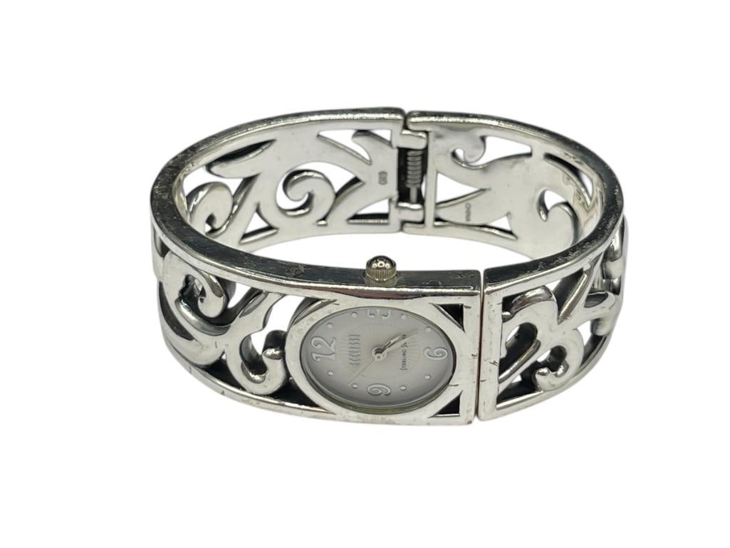 ECCLISSI STERLING SILVER WATCH BANGLE BRACELET (1 of 6)