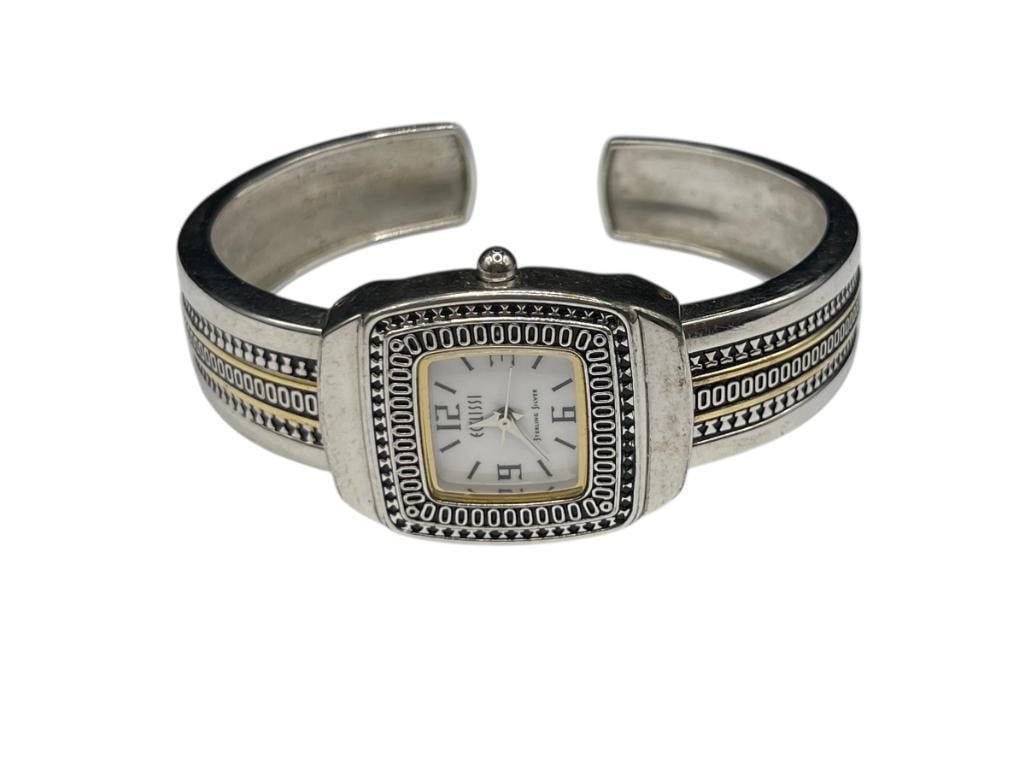 ECCLISSI DESIGNER STERLING SILVER WATCH CUFF BRACELET (1 of 6)
