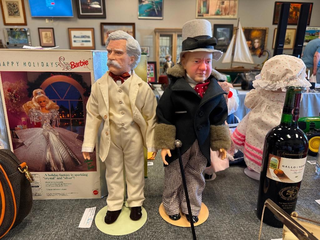 1983 MARK TWAIN BY EFFANBEE DOLLS AND 1980 W.C. FIELDS CENTENNIAL DOLL ALSO MADE BY EFFANBEE DOLLS - 2