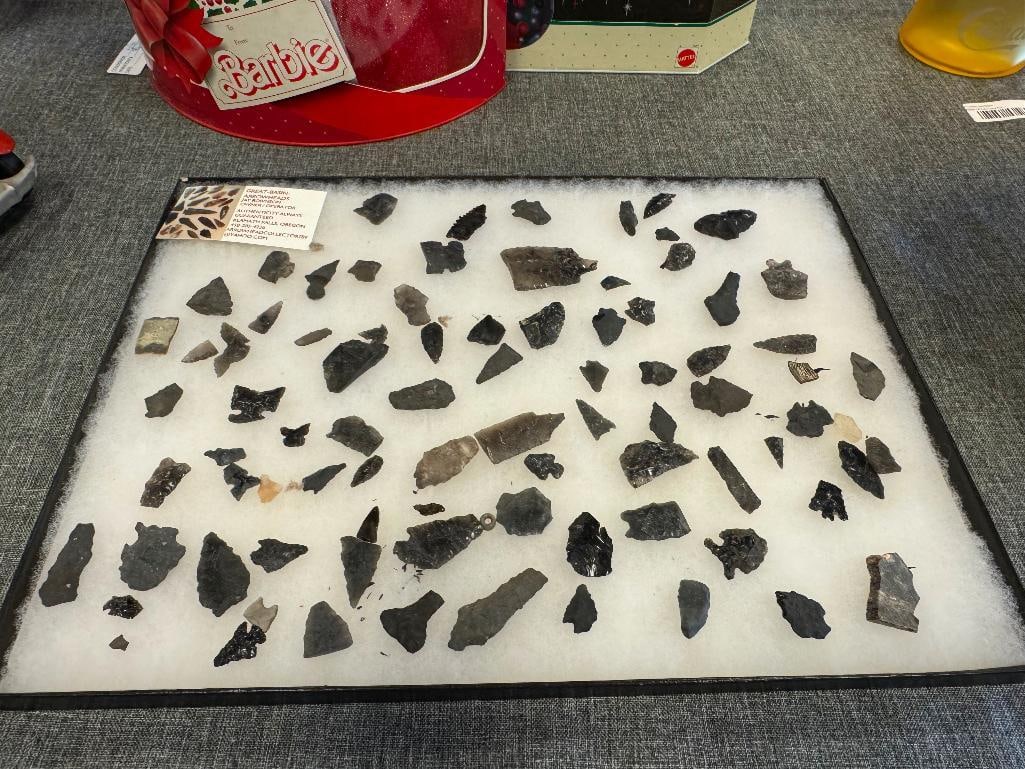 NATIVE AMERICAN ARTIFACTS / TOOLS, PRIMITIVE TOOLS ARROWHEADS / PROJECTILE POINTS - 10