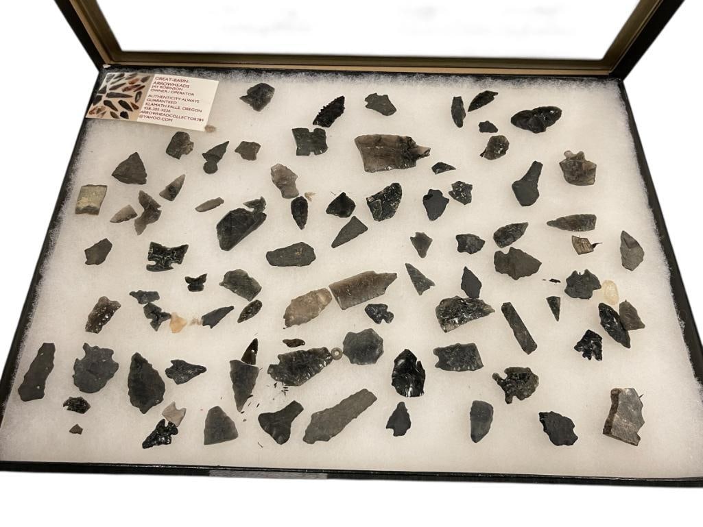 NATIVE AMERICAN ARTIFACTS / TOOLS, PRIMITIVE TOOLS ARROWHEADS / PROJECTILE POINTS (1 of 20)