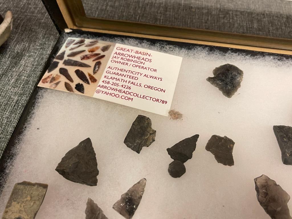 NATIVE AMERICAN ARTIFACTS / TOOLS, PRIMITIVE TOOLS ARROWHEADS / PROJECTILE POINTS - 3