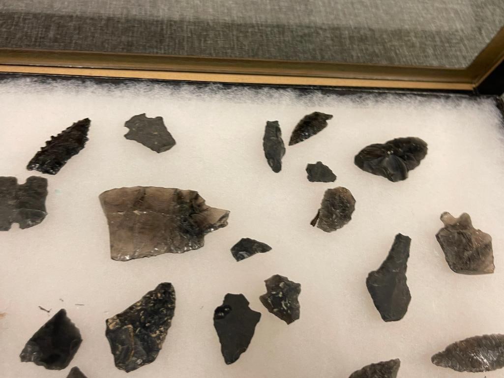 NATIVE AMERICAN ARTIFACTS / TOOLS, PRIMITIVE TOOLS ARROWHEADS / PROJECTILE POINTS - 4