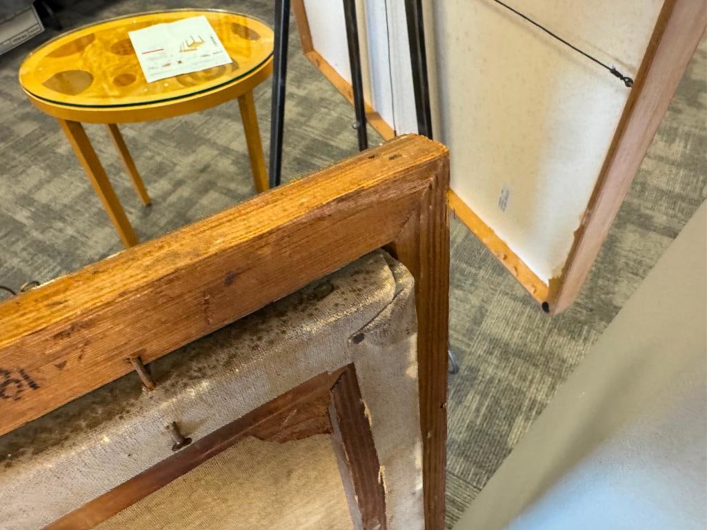 JAMES ROSS AMERICAN VIRGINIA BORN ARTIST ORIGINAL OIL ON CANVAS LANDSCAPE DATED 1921 - 10