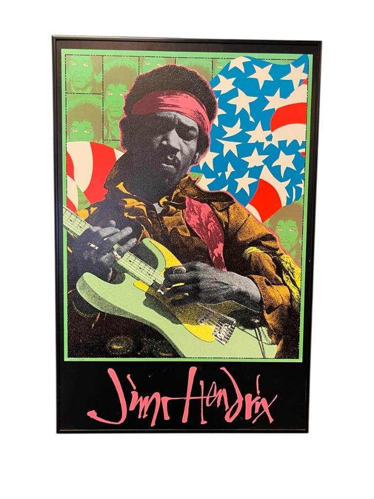 FRANK KOZIK LIMITED EDITION POSTER ON BOARD PSYCHEDELIC STYLED TITLED JIMI HENDRIX NO. 1647/25000 (1 of 11)