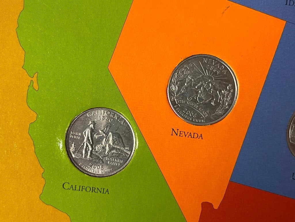 1999-2008 COMPLETE FIRST STATE QUARTERS OF THE UNITED STATES COLLECTOR'S MAP - 4