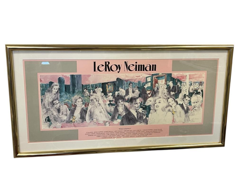LEROY NEIMAN AMERICAN EXPRESIONISTS ARTIST PRINT TITLED "POLO LOUNGE" (1 of 10)