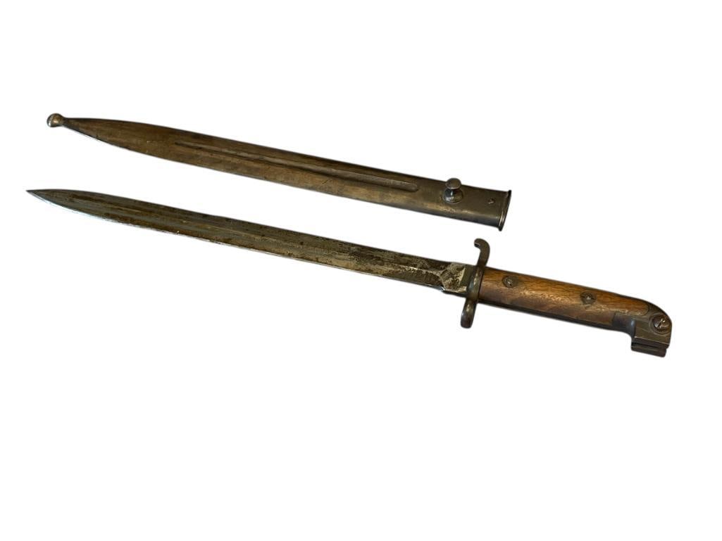 SWEDISH MAUSER CARBINE LONG BAYONET M1894 / M1919 WITH SCABBARD (1 of 13)