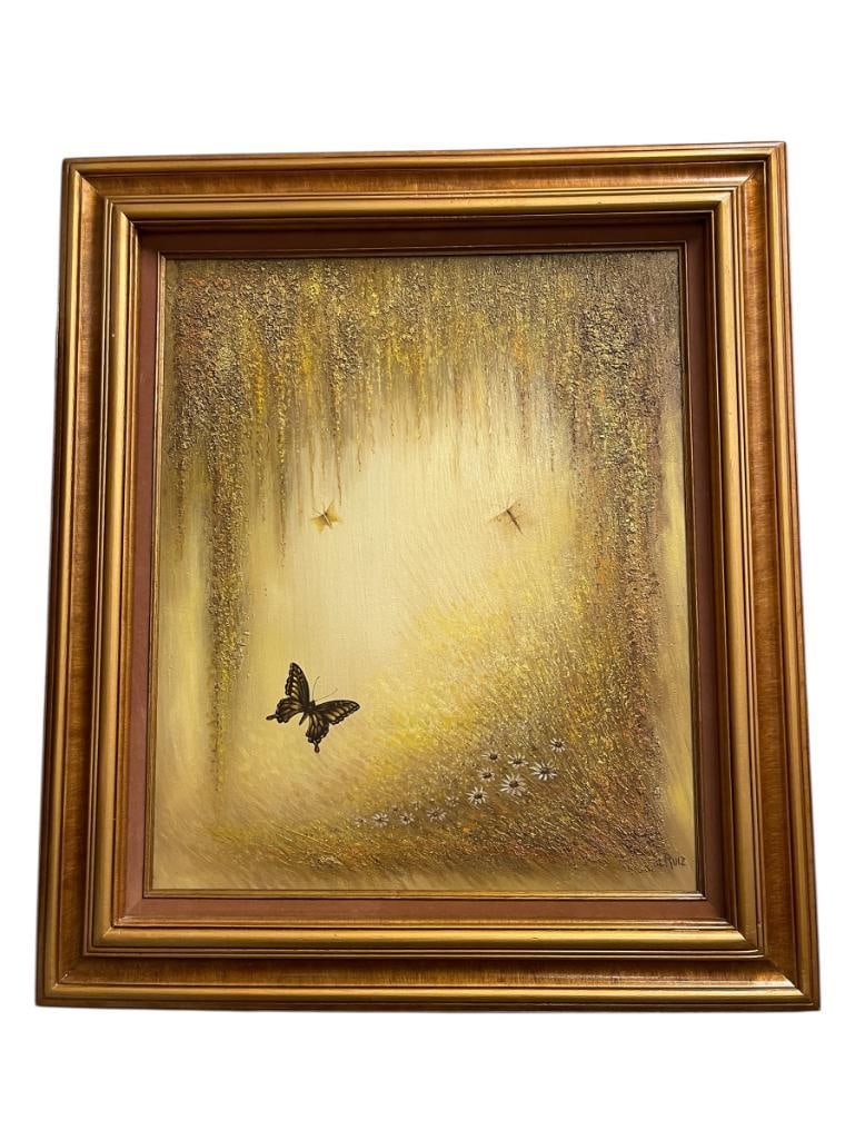 RUIZ SIGNED ORIGINAL HEAVY ACRYLIC ON CANVAS PAINTING (1 of 9)