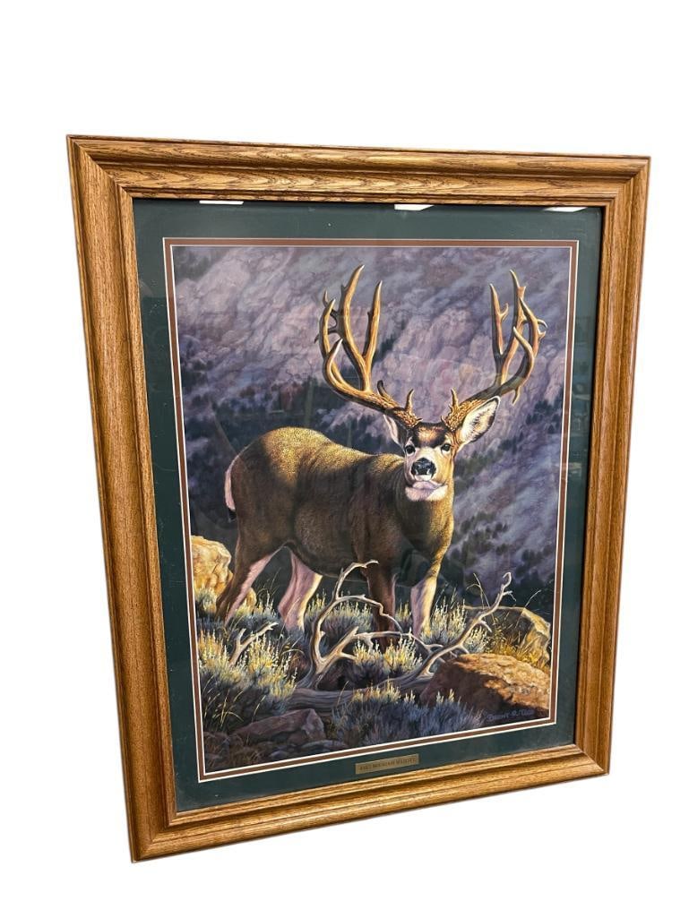 BRENT R. TODD WILDLIFE ARTIST LIMITED EDITION ARTIST PROOF HART MOUNTAIN MAJESTY NO. 23/50 (1 of 9)