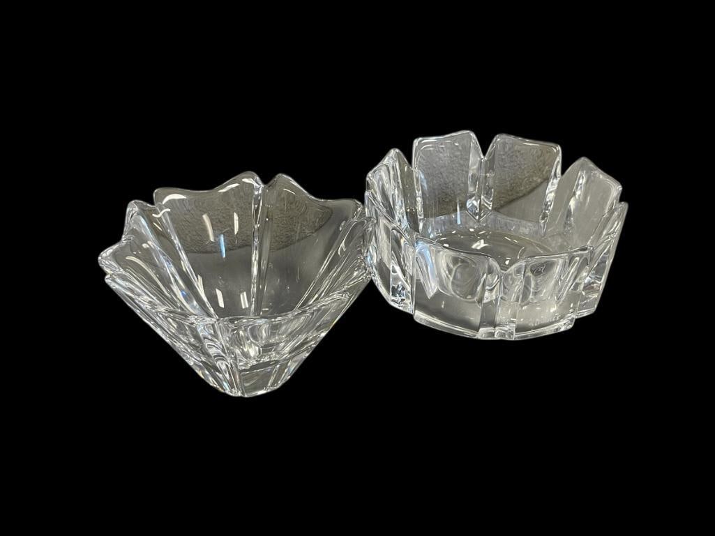 ORREFORS FINE SWEDISH CRYSTAL ORION AND CORONA PATTERN BOWLS (1 of 8)
