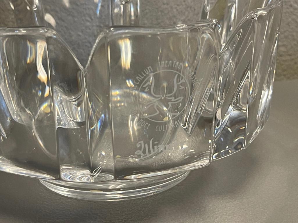 ORREFORS FINE SWEDISH CRYSTAL ORION AND CORONA PATTERN BOWLS - 7