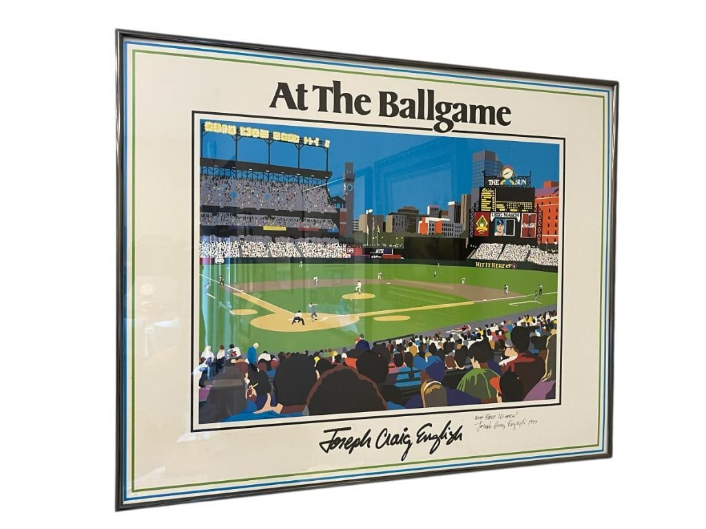 JOSEPH CRAIG ENGLISH AMERICAN ARTIST AT THE BALLGAME POP ART PRINT (1 of 6)