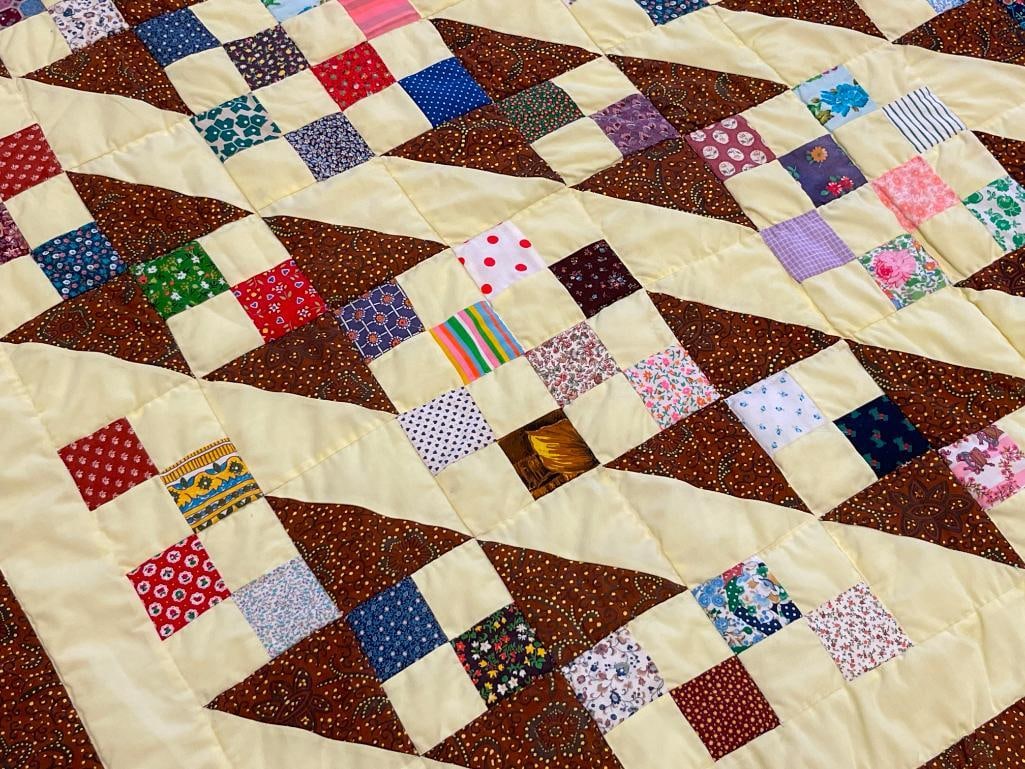 HANDMADE CLASSIC JACOB'S LADDER QUILT - 3