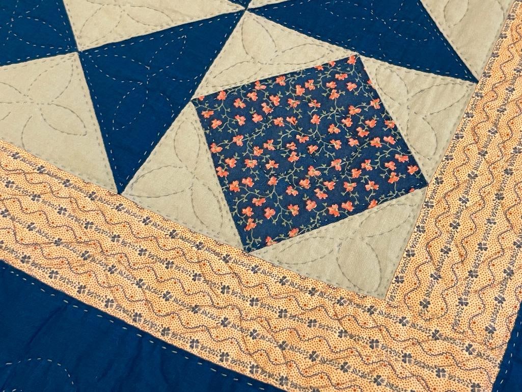 VINTAGE HANDMADE "BOM" BLOCK OF THE MONTH SAMPLER QUILT - 5