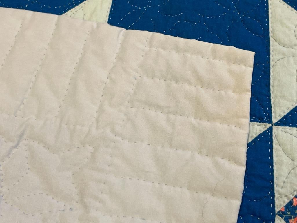 VINTAGE HANDMADE "BOM" BLOCK OF THE MONTH SAMPLER QUILT - 6