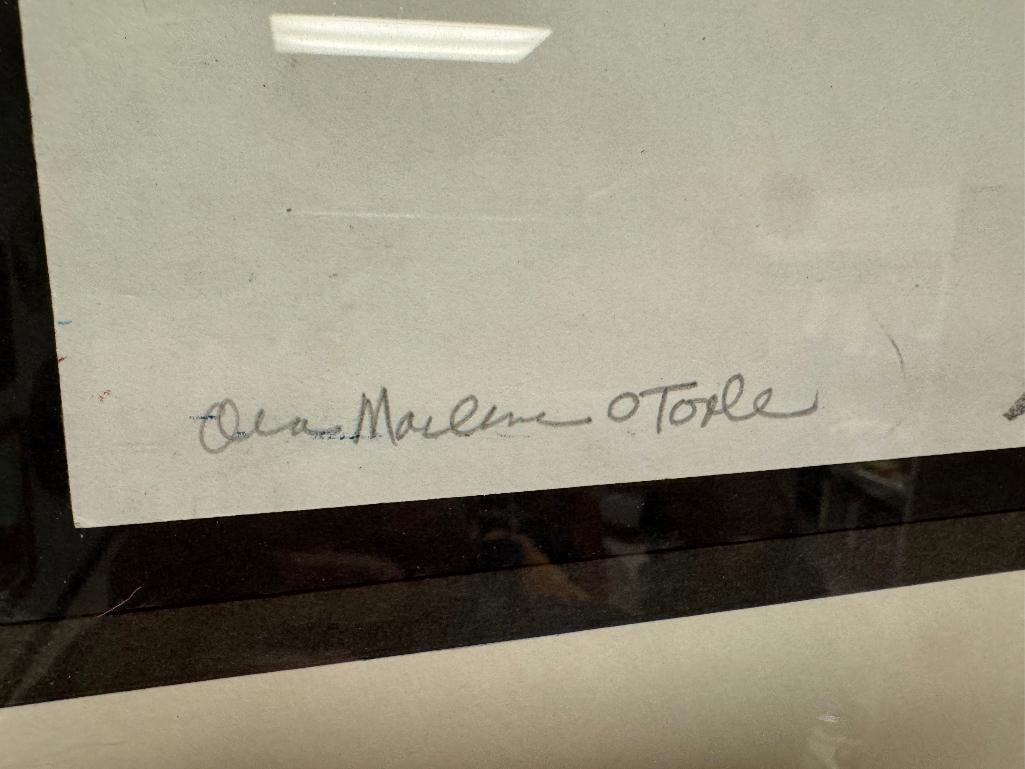 SIGNED PENCIL SKETCH OF BUDDHISTS MONKS PLAYING MUSICAL INSTRUMENTS - 3