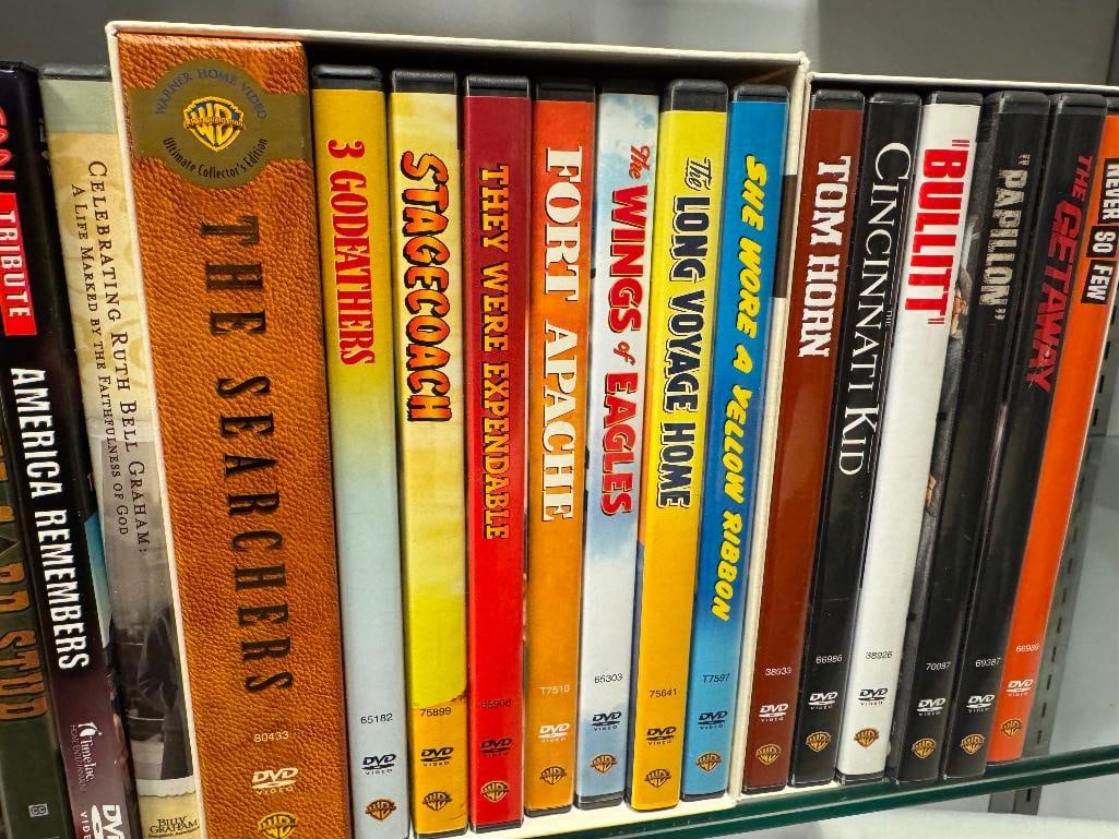 36 ASSORTED WESTERN DVDS INCLUDING JOHN WAYNE JOHN FORD FILM COLLECTION AND STEVE MCQUEEN COLLECT... - 6