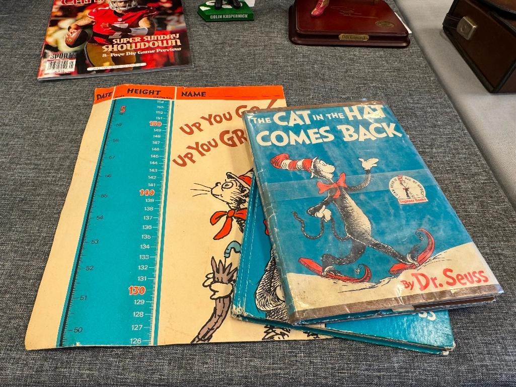 DR. SEUSS 1957 THE CAT IN THE HAT AND 1958 THE CAT IN THE HAT COMES BACK CHILDREN'S BOOKS (1 of 10)