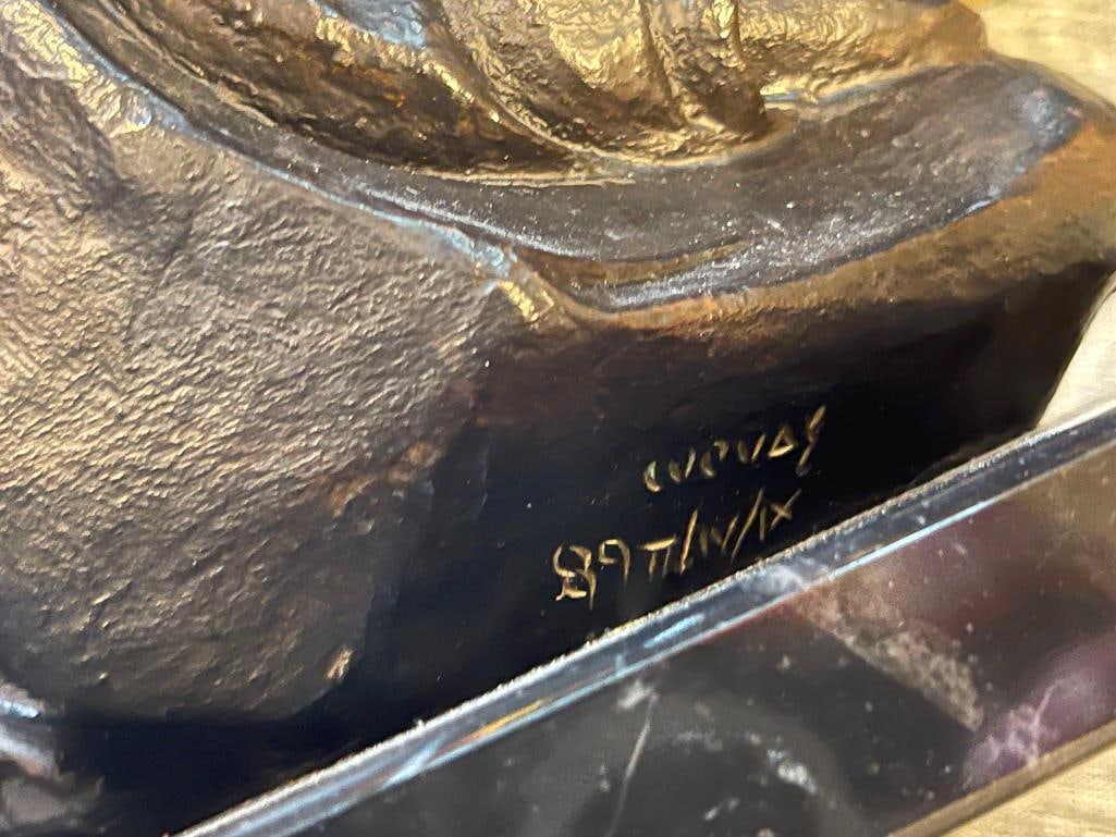 JOSE LUIS CUEVAS MEXICAN MODERNIST ARTIST LIMITED EDITION SCULPTURE - 7