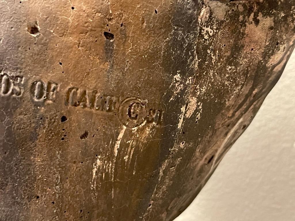 APSIT BROS OF CALIF. CAST CEMENT NATIVE AMERICAN CHIEF BUST CIRCA 1970'S / 1980'S - 13