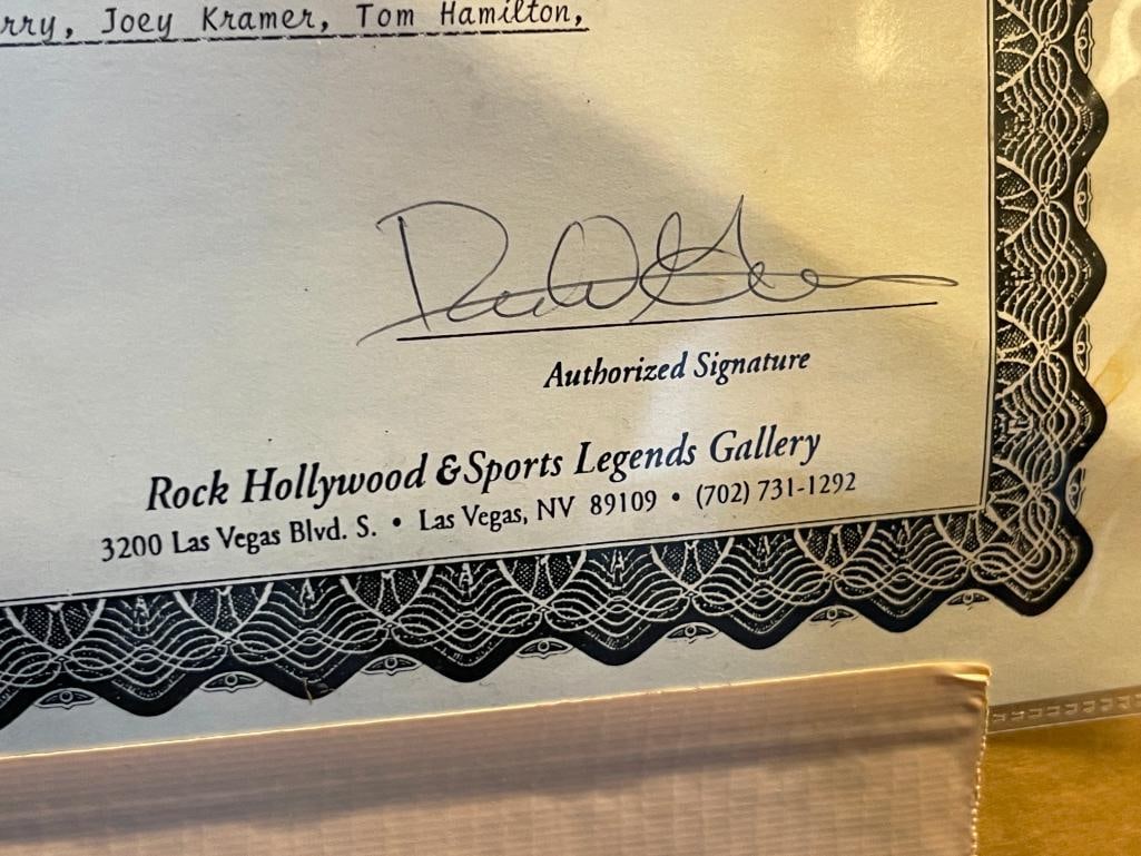 AEROSMITH ROCK N ROLL BAND AUTOGRAPHED ALBUM COVER FEATURING DREAM ON CIRCA 1996 - 10